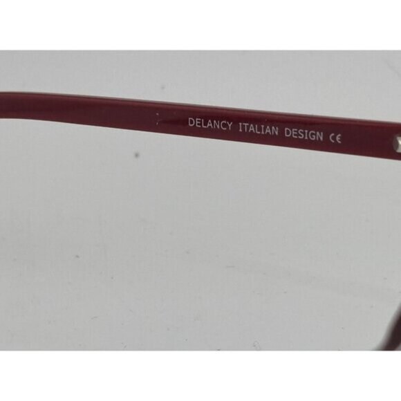 DELANCY DEL 113 PINK 54-14-140 Pink & Green Floral Plastic Glasses Frames - Picture 4 of 6